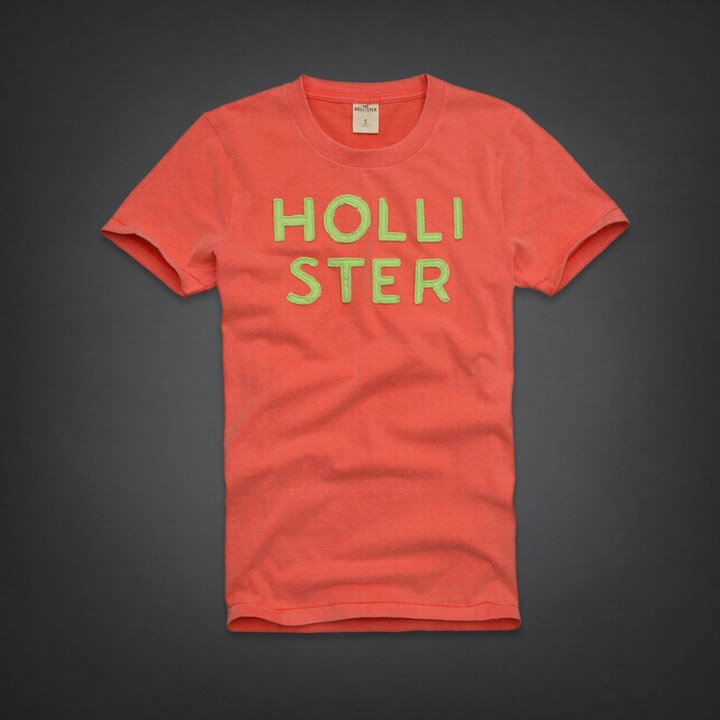 Tee shirt Hollister Homme Rose